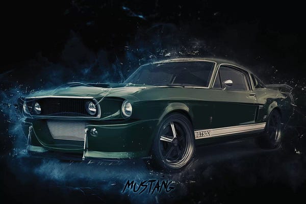 Automobiles: Mustang Eleanor by Durro Art