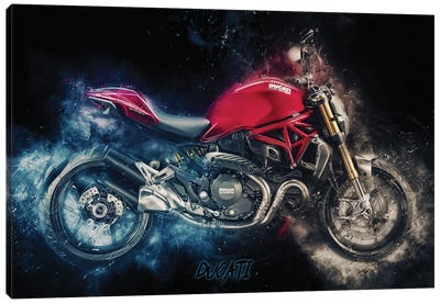 Ducati Monster Canvas Art Print - Durro Art