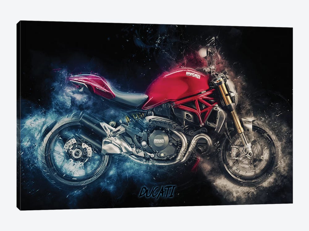 Ducati Monster by Durro Art 1-piece Canvas Art Print