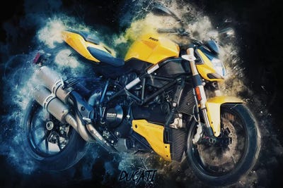 Ducati Streetfighter by Durro Art metal wall art