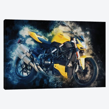 Ducati Streetfighter Canvas Print #DUR373} by Durro Art Canvas Art Print