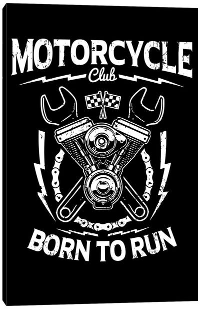 Motorcycle Club Canvas Art Print - A Word to the Wise