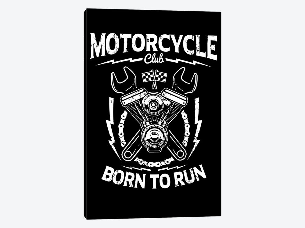Motorcycle Club by Durro Art 1-piece Canvas Art