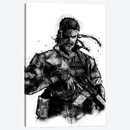 Solid Snake I Canvas Print #DUR390} by Durro Art Art Print