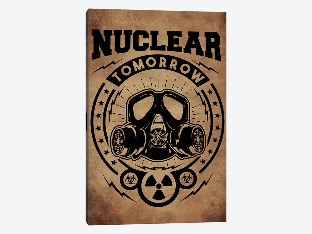 Nuclear Tomorrow Vintage by Durro Art 1-piece Canvas Print