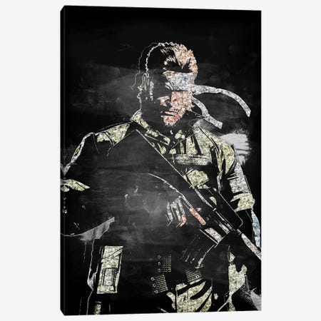 Solid Snake II Canvas Print #DUR410} by Durro Art Canvas Artwork