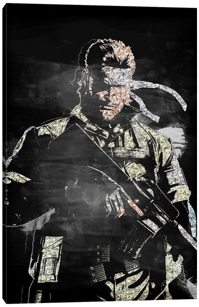 Solid Snake II Canvas Art Print - Other Video Game Characters