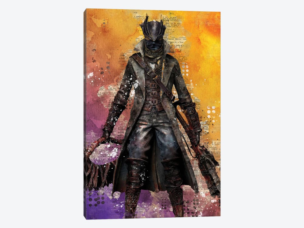 Bloodborne Watercolor by Durro Art 1-piece Canvas Wall Art