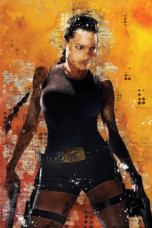 Lara Croft Watercolor
