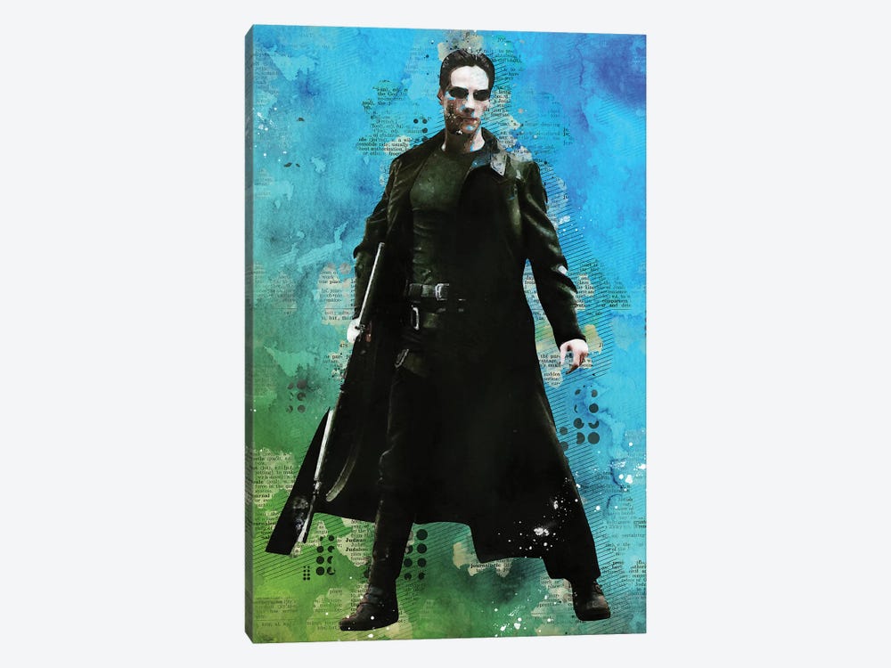 Neo Watercolor by Durro Art 1-piece Canvas Wall Art