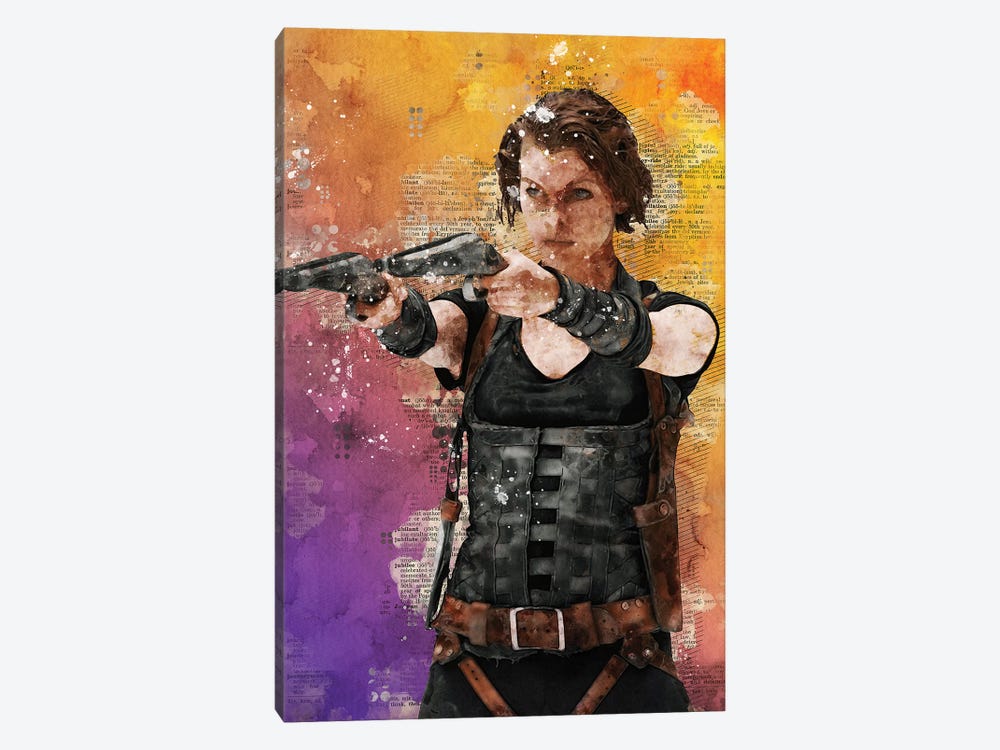 Resident Evil Watercolor by Durro Art 1-piece Canvas Wall Art