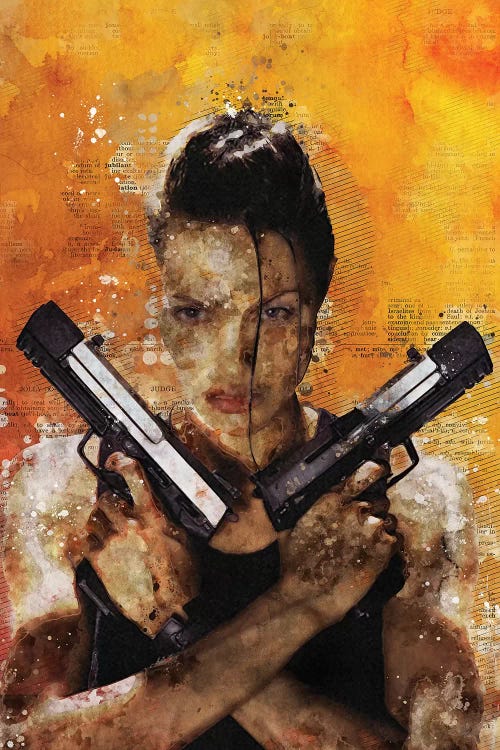 Tomb Raider Watercolor Red