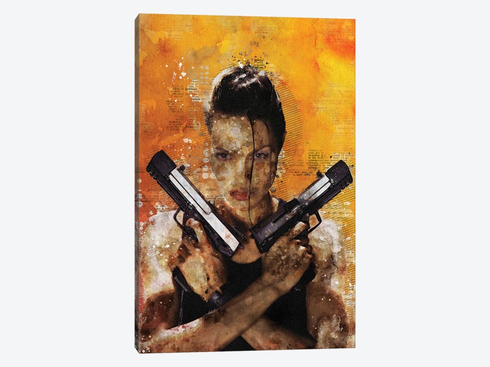 Tomb Raider Watercolor Red by Durro Art 1-piece Art Print