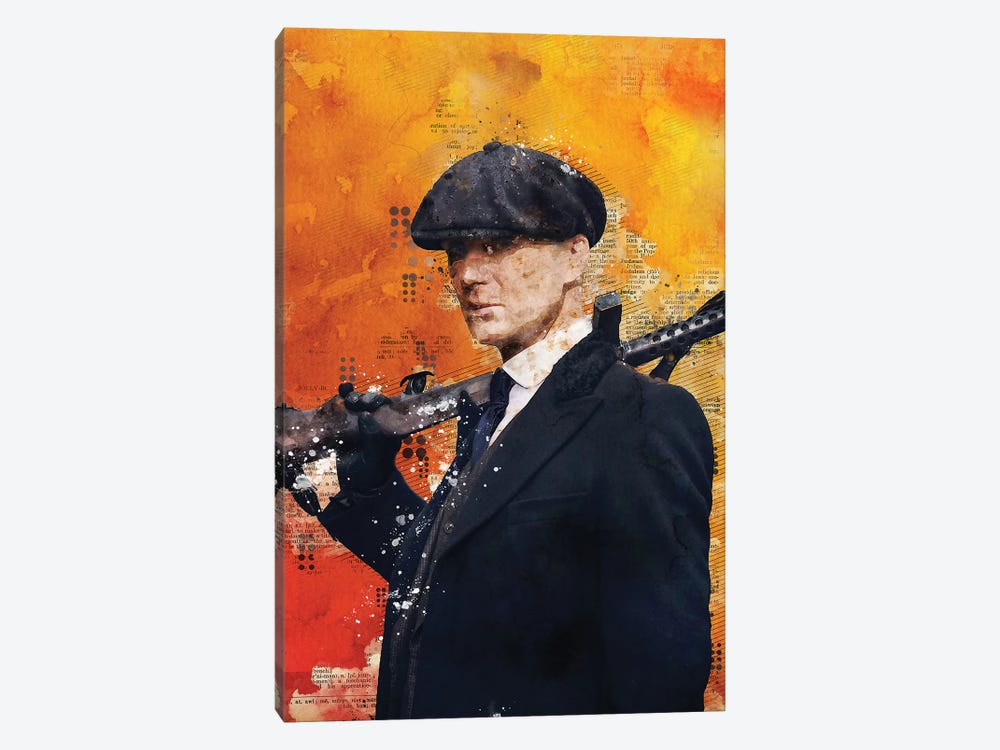 Tommy Shelby Watercolor 2 by Durro Art 1-piece Canvas Wall Art
