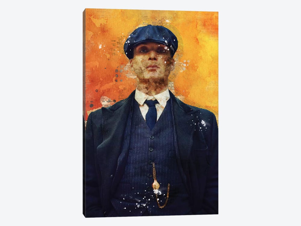 Tommy Shelby Watercolor by Durro Art 1-piece Art Print