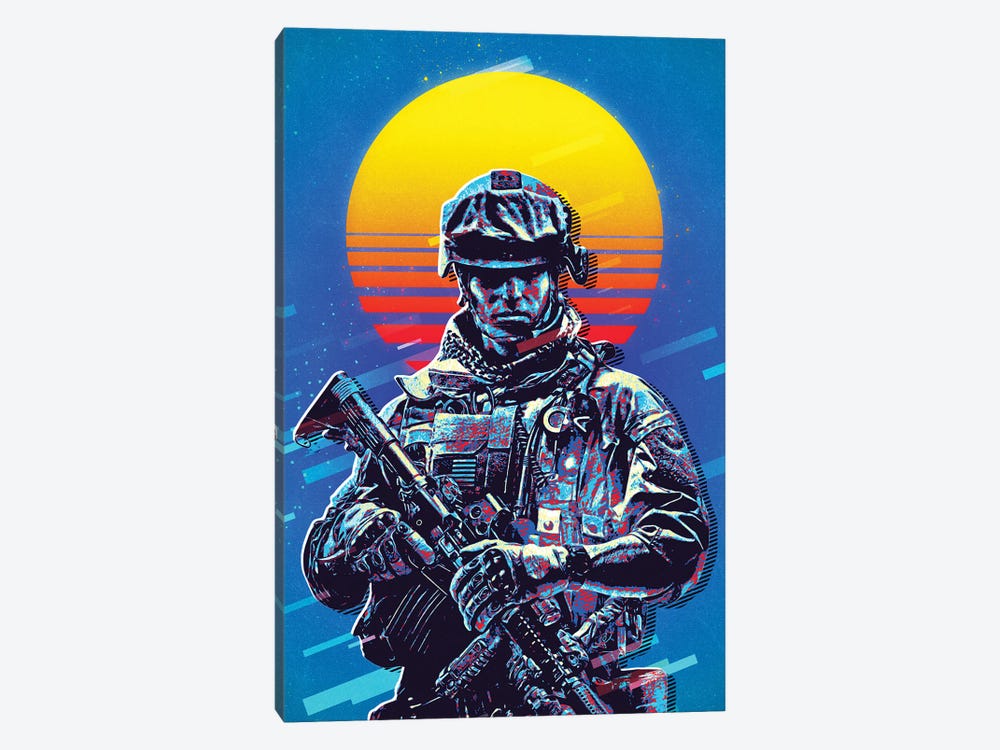 Battlefield Retro by Durro Art 1-piece Art Print