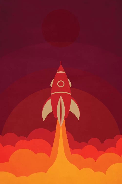 To The Moon by Durro Art wall art
