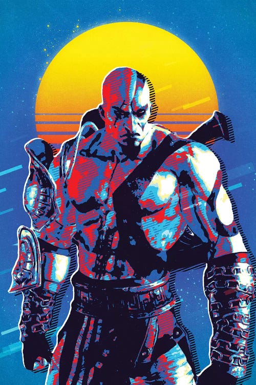 God Of War Kratos Retro