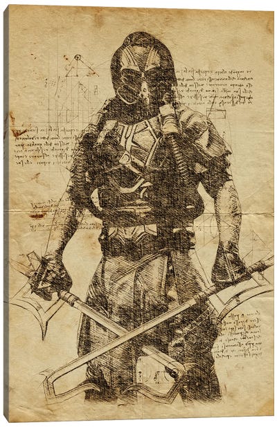 Kabal DaVinci Canvas Art Print - Mortal Kombat