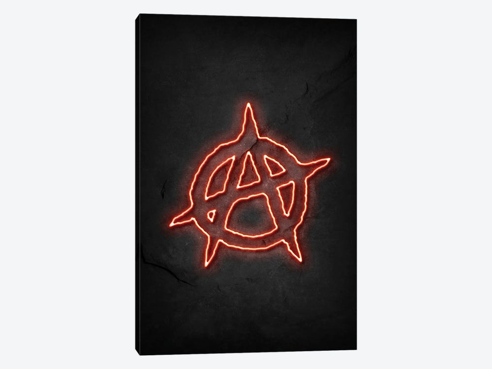 Anarchy Neon by Durro Art 1-piece Canvas Wall Art
