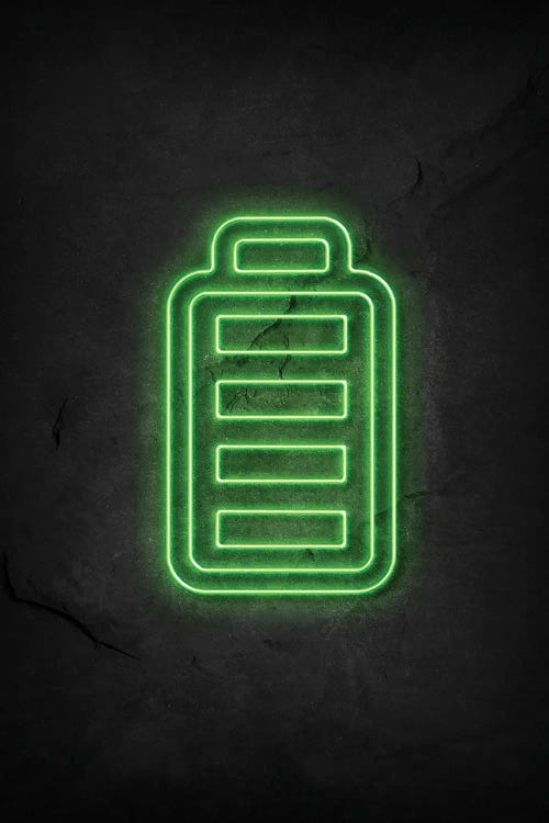 Battery Full Neon