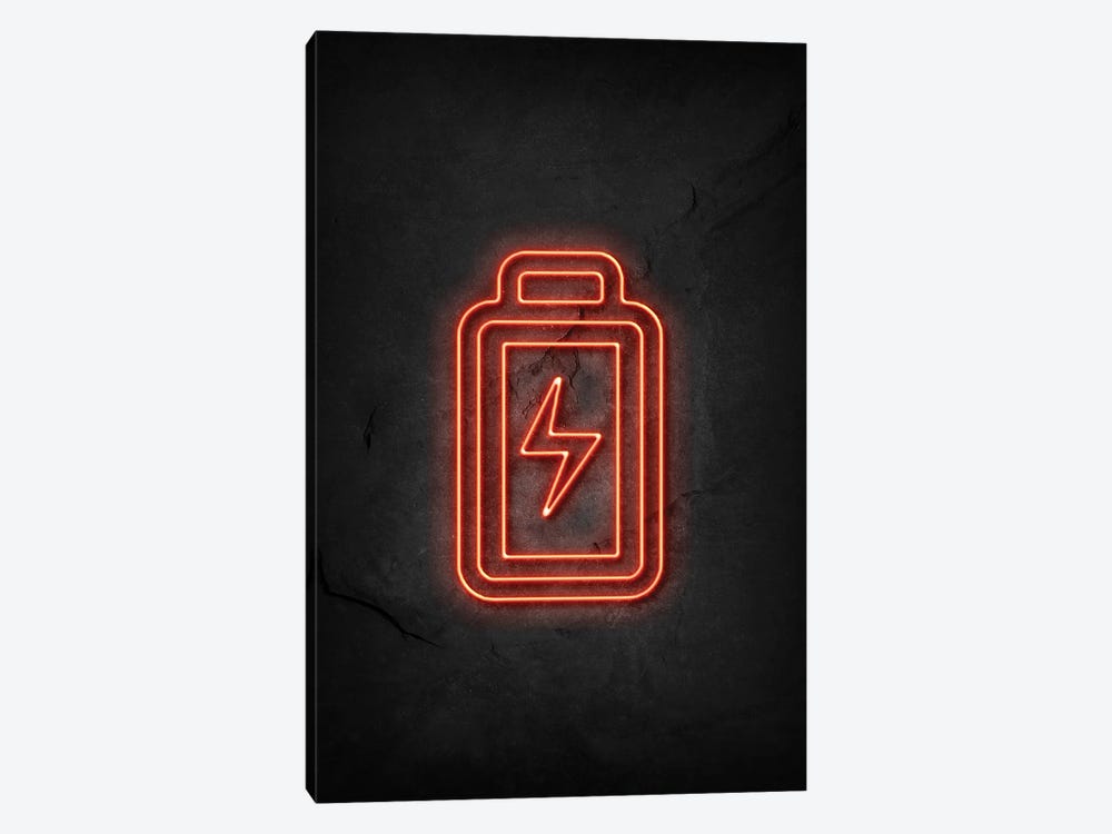 Battery Neon by Durro Art 1-piece Canvas Print