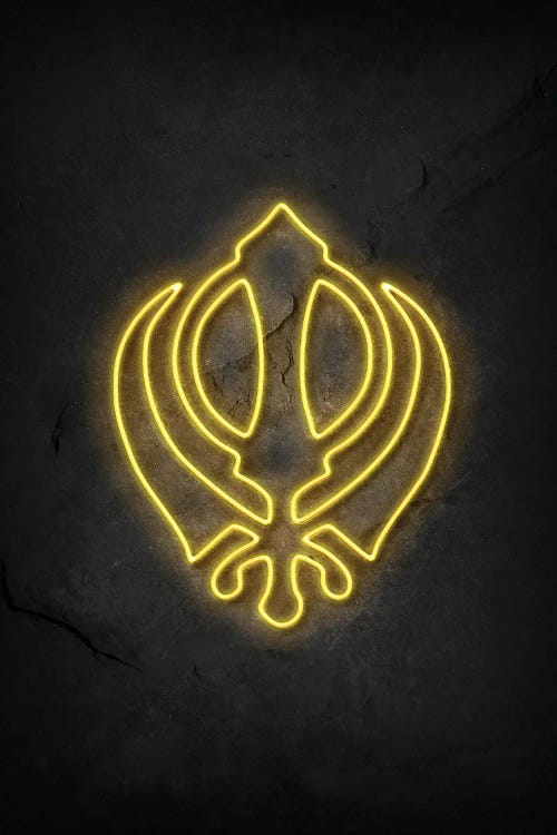 Khanda Neon by Durro Art wall art