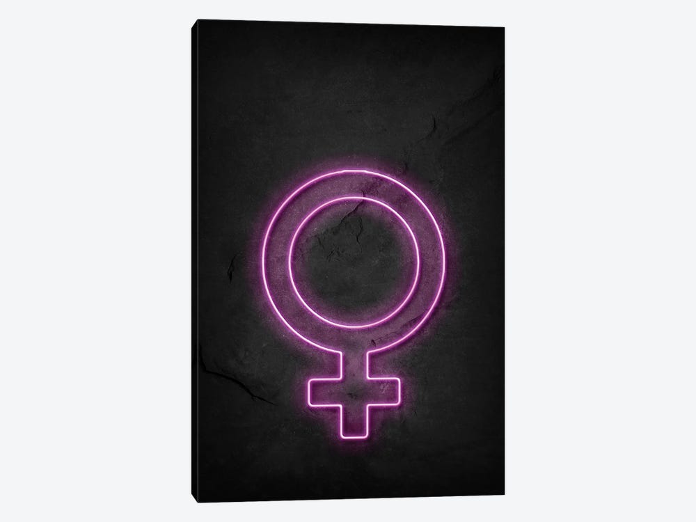 Woman Neon by Durro Art 1-piece Canvas Art