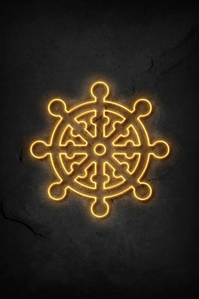 Neon: Wheel Of Dharma Neon by Durro Art
