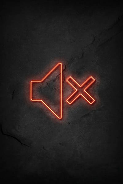 Mobile Sound Off Neon by Durro Art metal wall art