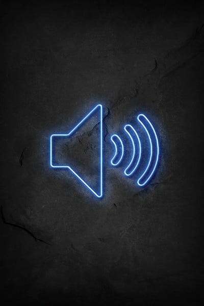 Mobile Sound Neon by Durro Art metal wall art