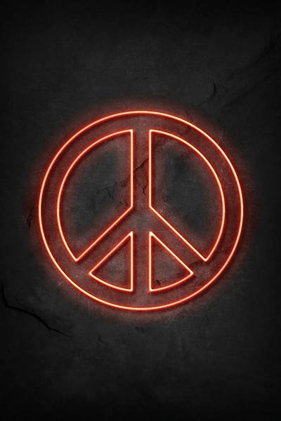 Peace Signs: Peace Neon by Durro Art