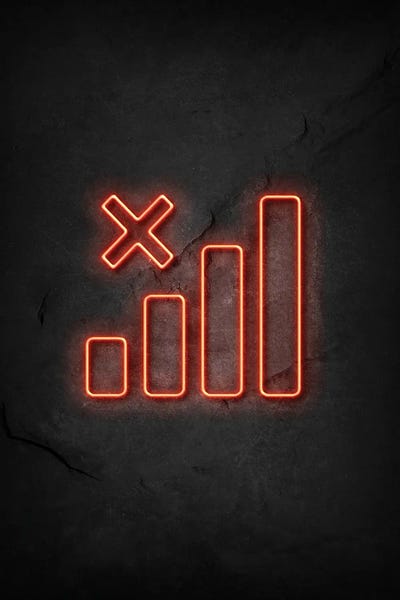 Neon: Mobile Signal Off Neon by Durro Art