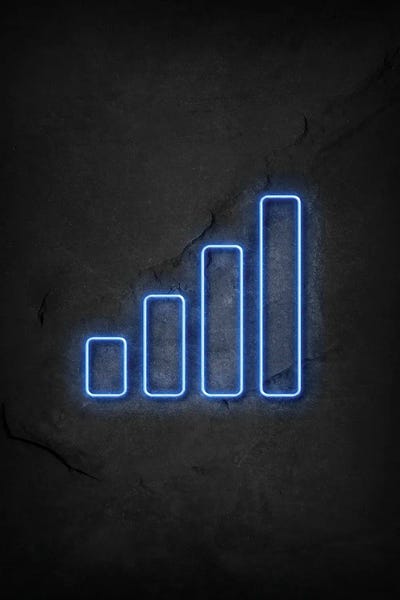 Mobile Signal Neon by Durro Art canvas print