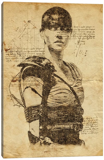 Furiosa Davinci Canvas Art Print - Mad Max