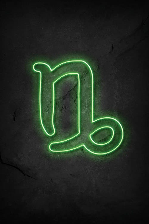 Capricorn Neon by Durro Art wall art