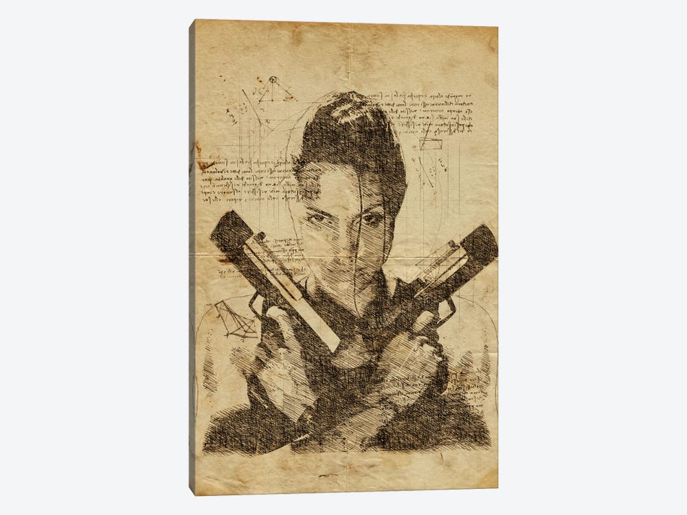 Tomb Raider Davinci by Durro Art 1-piece Canvas Print