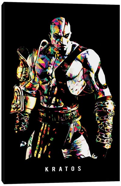 Kratos II Canvas Art Print - God Of War