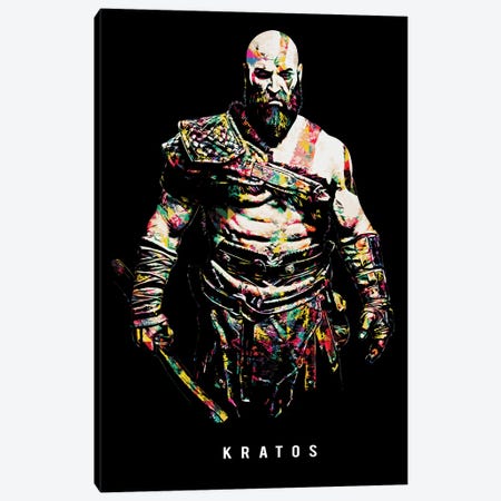 Kratos I Canvas Print #DUR653} by Durro Art Canvas Artwork