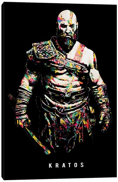 Kratos I Canvas Art Print - Other Video Game Characters