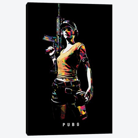 Pubg Girl Soldier I Canvas Print #DUR661} by Durro Art Canvas Print