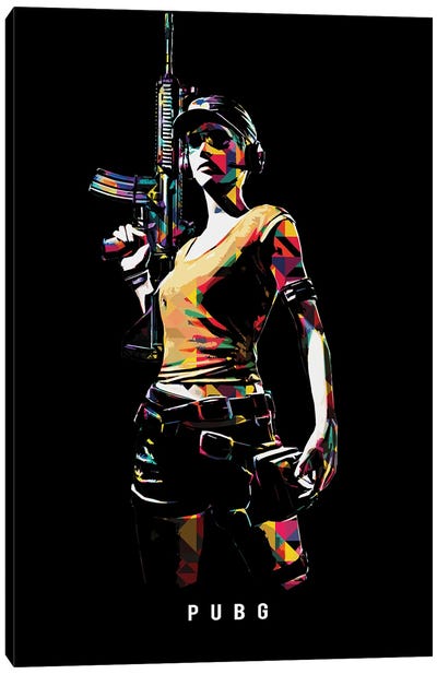 Pubg Girl Soldier I Canvas Art Print - PlayerUnknown's Battlegrounds