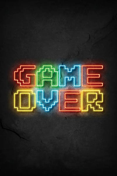 Pop Culture: Game Over Neon by Durro Art