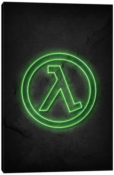 Half Life 2 Neon Canvas Art Print - Half-Life