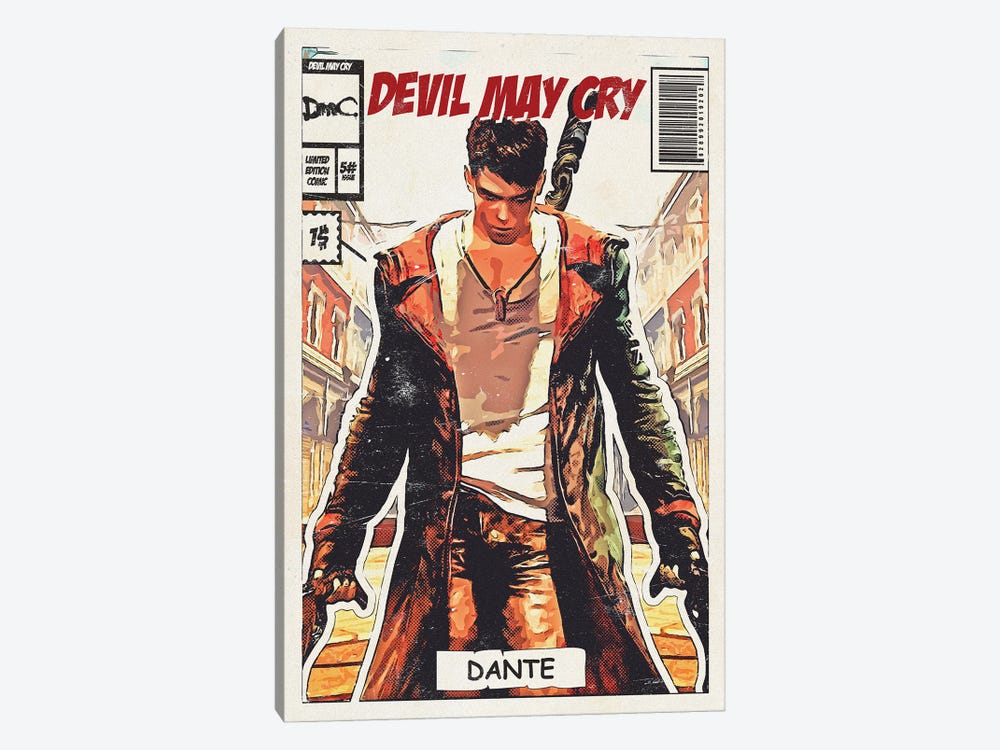 Devil may cry Comic by Durro Art 1-piece Canvas Print