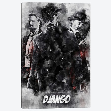 Django Watercolor II Canvas Print #DUR691} by Durro Art Canvas Artwork