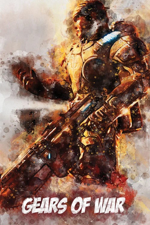 Gears Of War Watercolor II