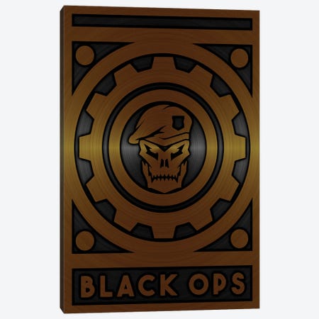 Black Ops Gold Canvas Print #DUR707} by Durro Art Canvas Print