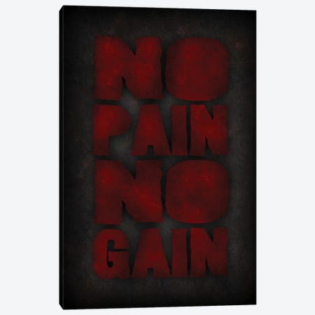 No Pain Canvas Print #DUR70} by Durro Art Art Print