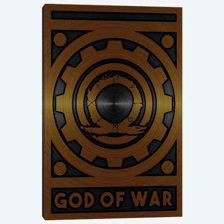 God Of War Gold Canvas Print #DUR713} by Durro Art Canvas Print